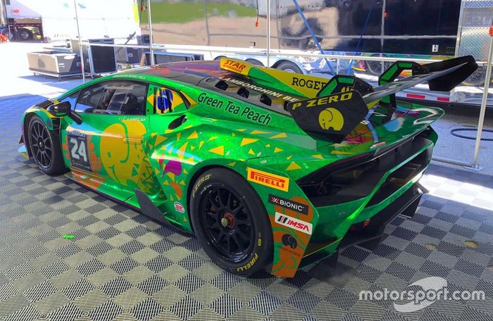 Carro de Leo Lamelas no Lamborghini Super Trofeo
