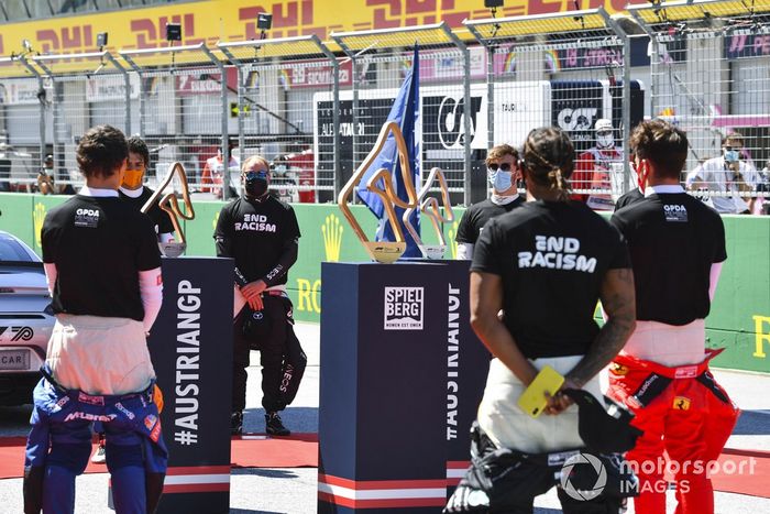 Lando Norris, McLaren, Carlos Sainz Jr., McLaren, Valtteri Bottas, Mercedes-AMG Petronas F1, Lewis Hamilton, Mercedes-AMG Petronas F1, Charles Leclerc, Ferrari