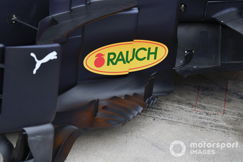 Vue détaillée d'un déflecteur de Red Bull Racing RB14