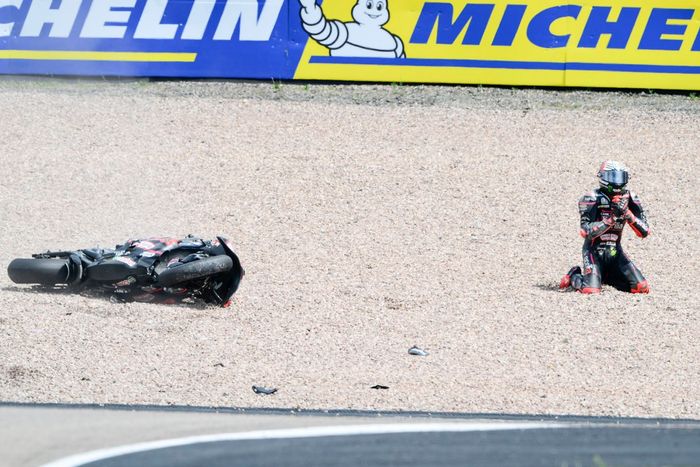 Marco Bezzecchi, Aprilia Racing Team crash