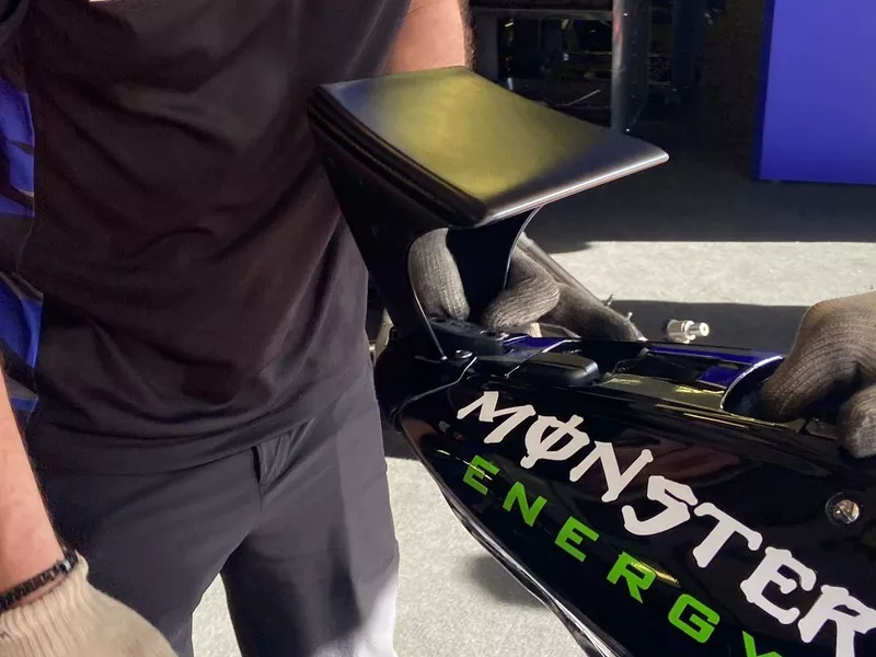 L'aileron arrière testé par Yamaha à Portimão