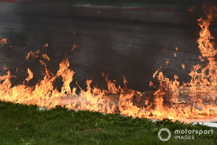 Incendio de las motos de Dani Pedrosa y Lorenzo Savadori