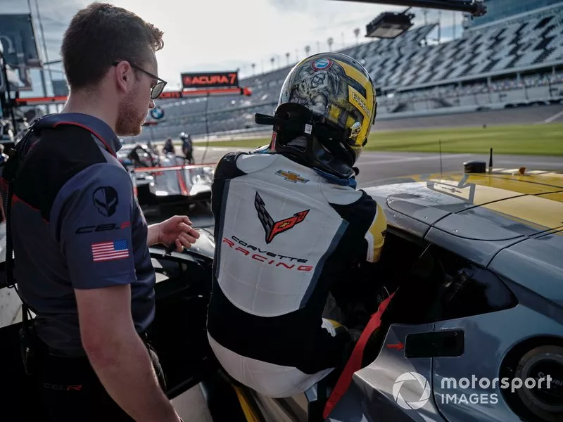 #4 Corvette Racing Corvette C8.R, GTLM:  Marcel Fassler