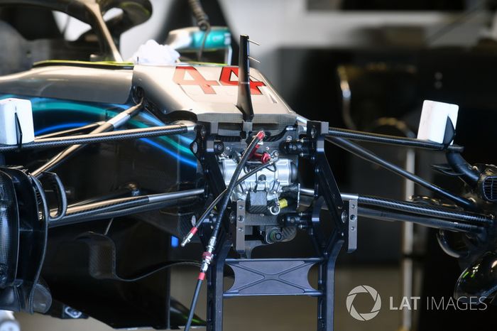 Suspensión delantera del Mercedes-AMG F1 W09 