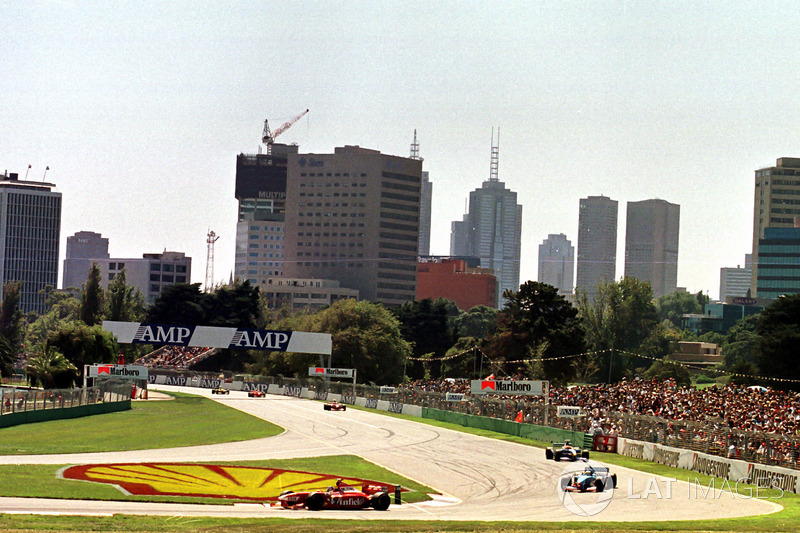 Jacques Villeneuve, Williams, Giancarlo Fisichella, Benetton y Johnny Herbert, Sauber