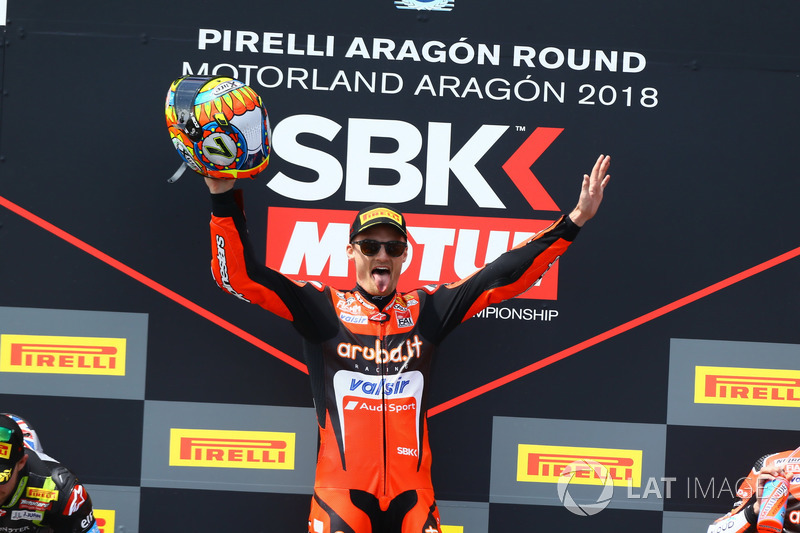 Podio: Chaz Davies, Aruba.it Racing-Ducati SBK Team