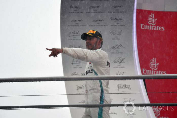 El ganador: Lewis Hamilton, Mercedes-AMG F1