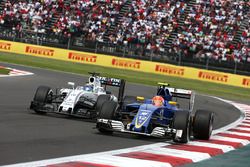 Felipe Massa, Williams Martini Racing FW38 en Felipe Nasr, Sauber F1 Team C35