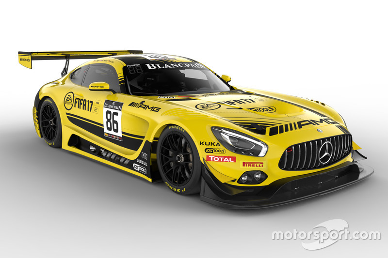 #86 AMG-Team HTP Motorsport, Mercedes-AMG GT3: Maximilian Götz, Thomas Jäger, Gary Paffett