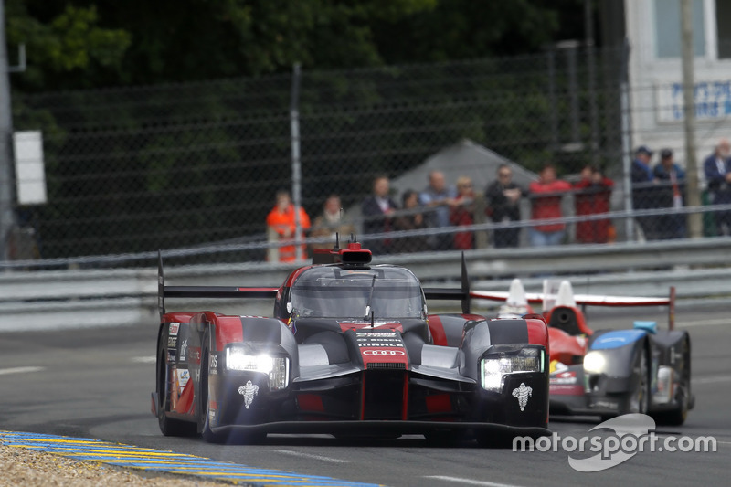 5: #7 Audi Sport Team Joest Audi R18: Marcel Fassler, Andre Lotterer, Benoit Tréluyer