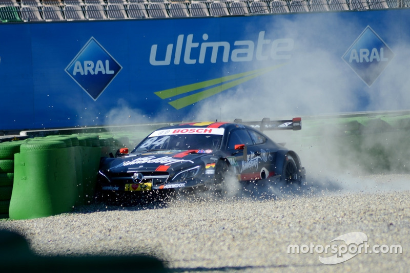 Crash Maximilian Götz,Mercedes-AMG Team HWA, Mercedes-AMG C63 DTM