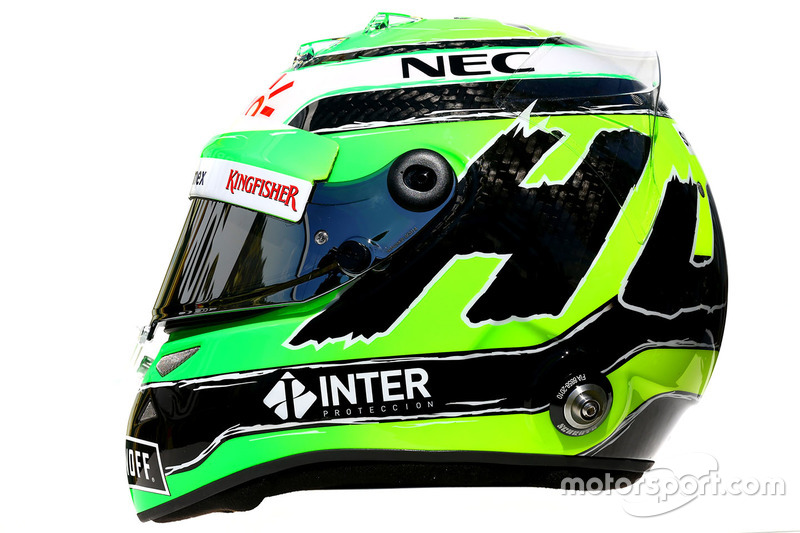 Il casco di Nico Hulkenberg, Sahara Force India F1