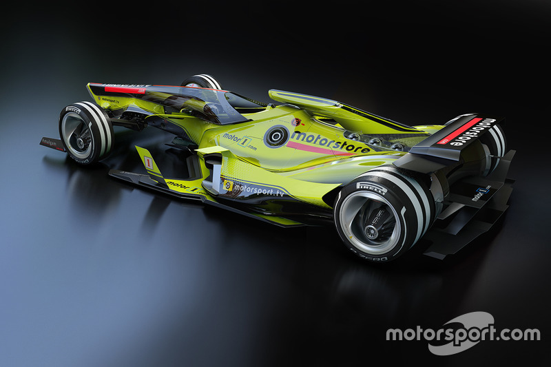 Fantasy F1 design van de toekomst