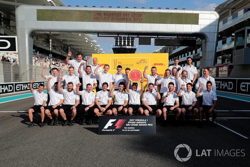 Mercedes AMG F1 y el premio al pit stop más rápido.