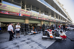 Zak Brown watches Lando Norris, Campos Racing
