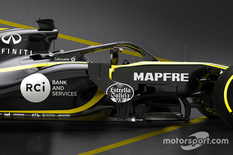 Détails du Halo de la Renault F1 Team RS18