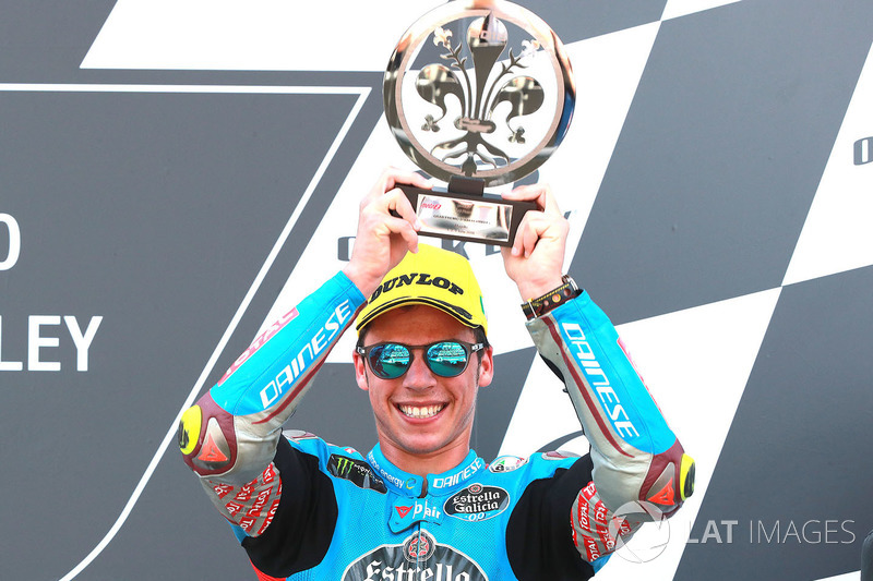 Podio: il terzo classificato Joan Mir, Marc VDS Moto2