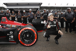 Ganador de la pole Robert Wickens, Schmidt Peterson Motorsports Honda