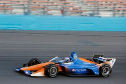 Scott Dixon, Chip Ganassi Racing Honda tests the aeroscreen