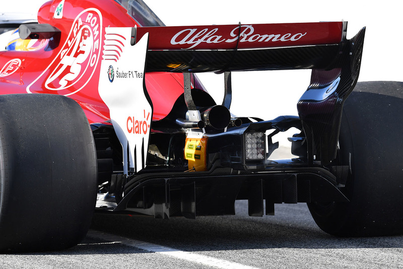 Marcus Ericsson, Alfa Romeo Sauber C37, vu de derrière