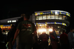 Fans at night