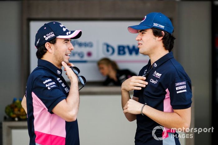 Sergio Perez, Racing Point, and Lance Stroll, Racing Point 