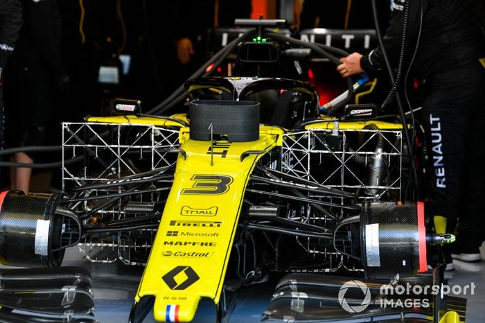 Sensores instalados en el coche de Daniel Ricciardo, Renault F1 Team R.S.19