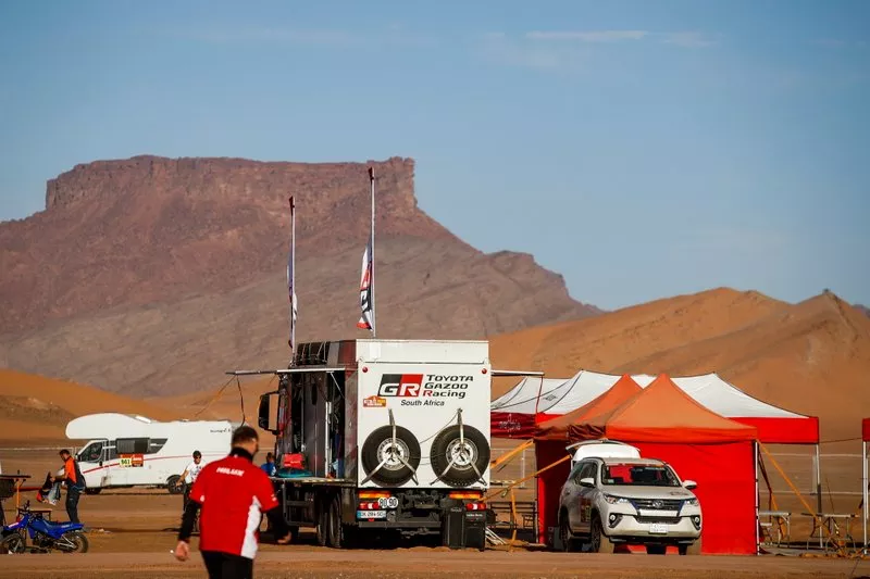 El vivac del Dakar