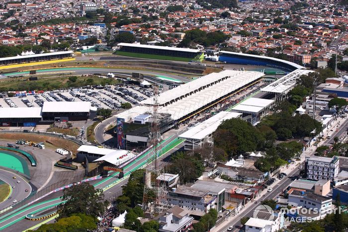 Una vista aérea del circuito