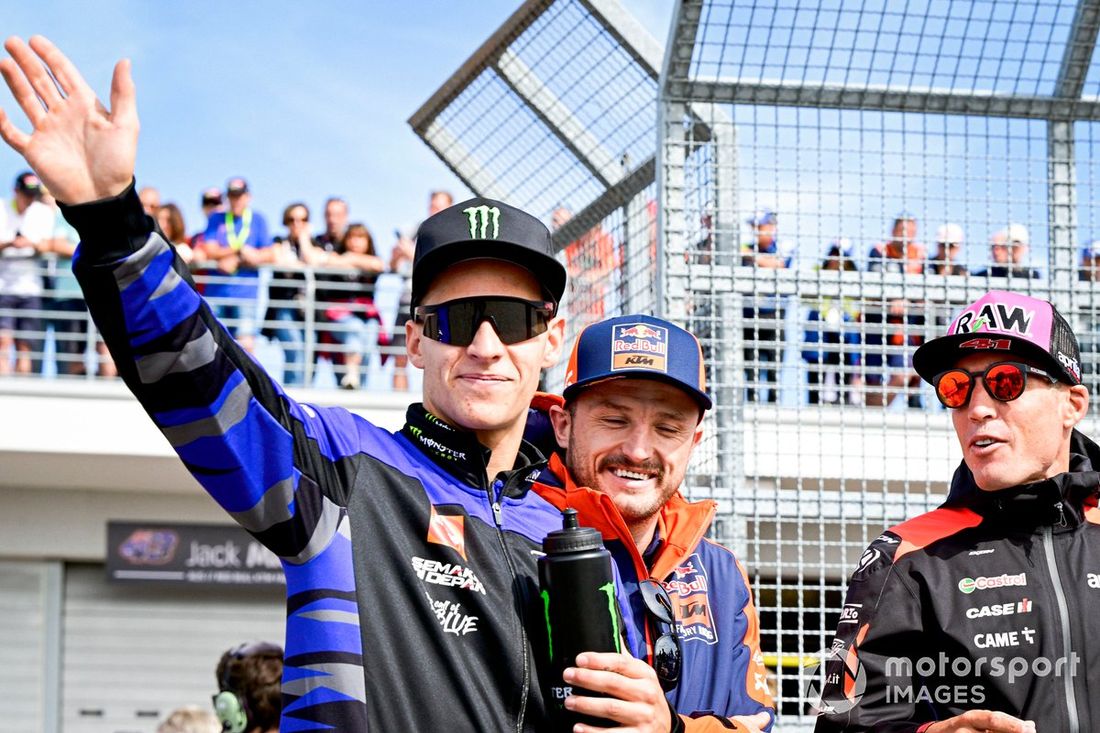Aleix Espargaro, Aprilia Racing Team, Jack Miller, Red Bull KTM Factory Racing, Fabio Quartararo, Yamaha Factory Racing
