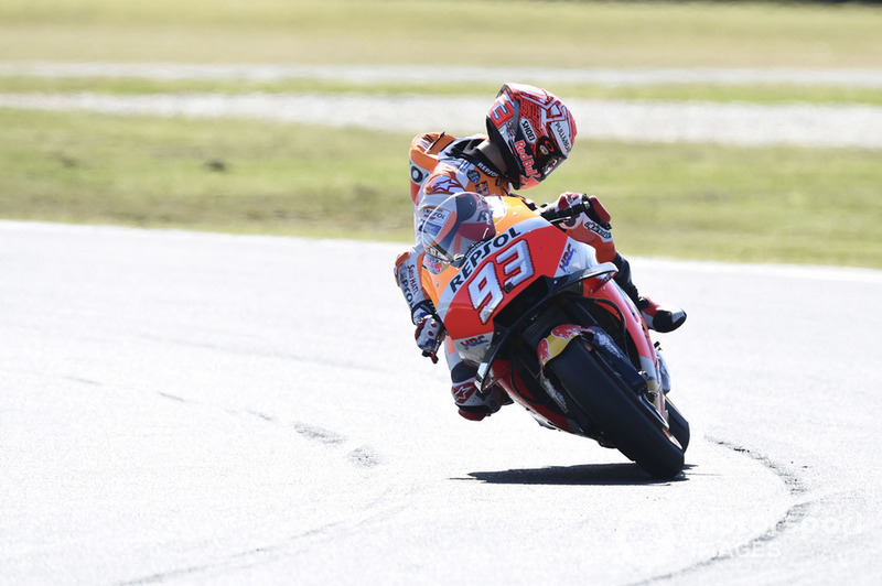 Marc Marquez, Repsol Honda Team, Damaged bike