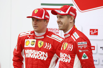 Kimi Raikkonen, Ferrari e Sebastian Vettel, Ferrari