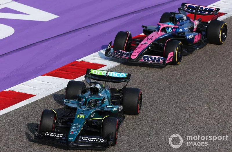 Lance Stroll, Aston Martin Racing, Pierre Gasly, Alpine