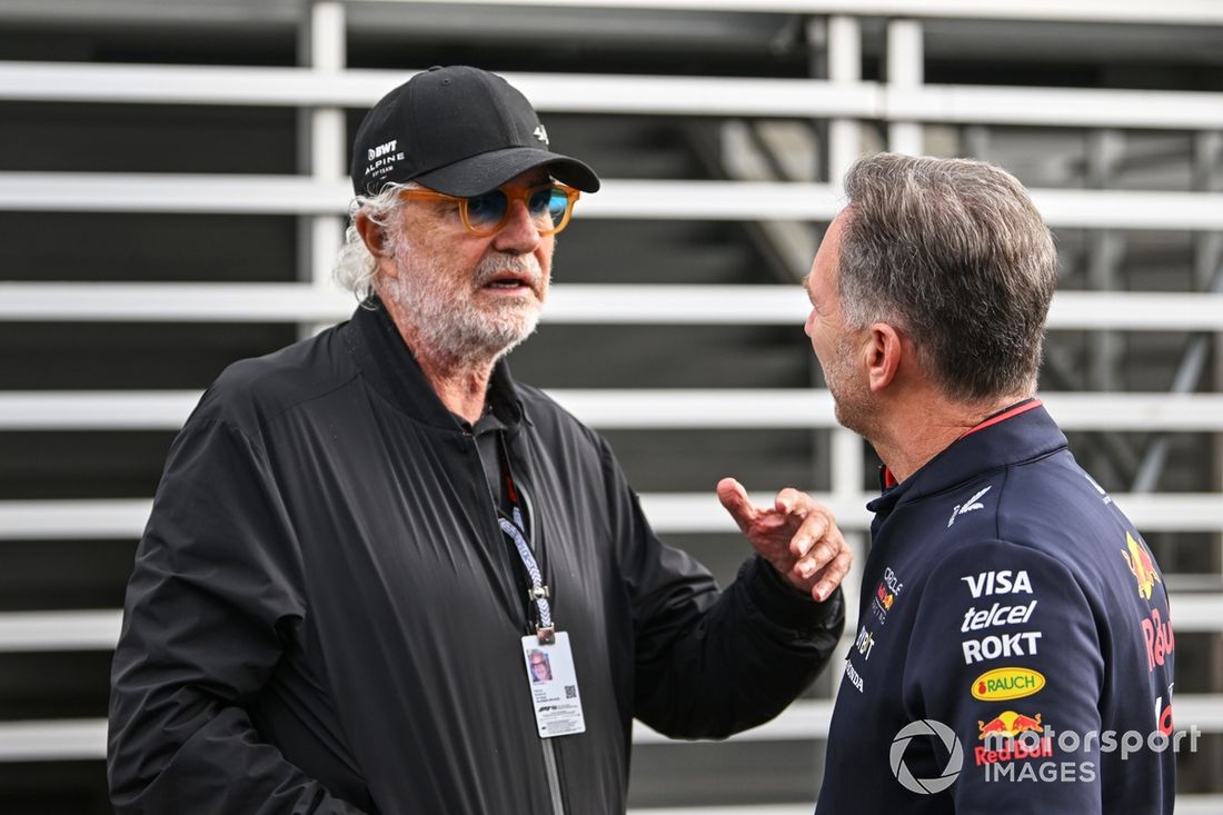 Flavio Briatore, doradca wykonawczy, Alpine F1, Christian Horner, dyrektor zespołu, Red Bull Racing 