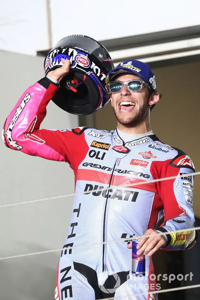 Podio: El ganador de la carrera Enea Bastianini, Gresini Racing