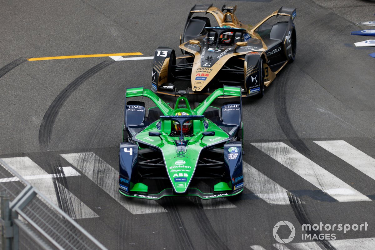 Robin Frijns, Envision Racing, Audi e-tron FE07, Antonio Felix da Costa, DS Techeetah, DS E-Tense FE21