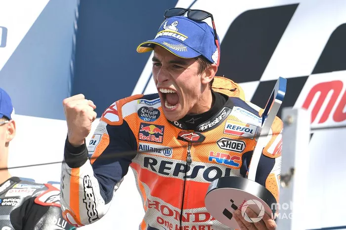 Podio: ganador Marc Márquez, Repsol Honda Team