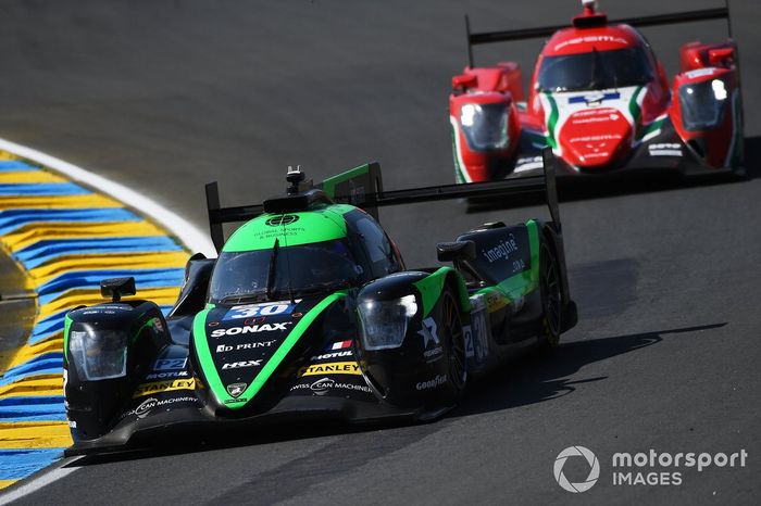 #30 Duqueine Team Oreca 07 - Gibson de Neel Jani, Rene Binder, Nicolas Pino, #9 Prema Racing Oreca 07 - Gibson de Bent Viscaal, Juan Manuel Correa, Filip Ugran