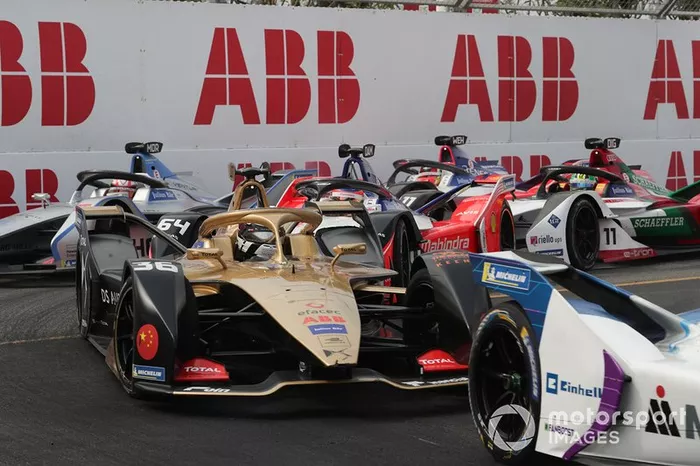 Andre Lotterer, DS TECHEETAH, DS E-Tense FE19, Jérôme d'Ambrosio, Mahindra Racing, M5 Electro, Edoardo Mortara, Venturi Formula E, Venturi VFE05, Pascal Wehrlein, Mahindra Racing, M5 Electro, Lucas Di Grassi, Audi Sport ABT Schaeffler, Audi e-tron FE05 