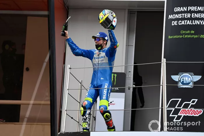Podio: segundo lugar Joan Mir, Team Suzuki MotoGP