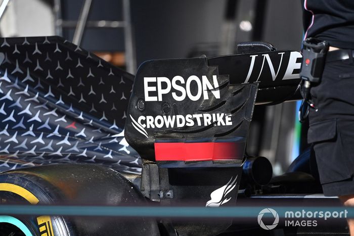 Detalle técnico del Mercedes 