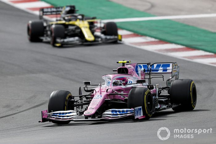 Lance Stroll, Racing Point RP20, Daniel Ricciardo, Renault F1 Team R.S.20