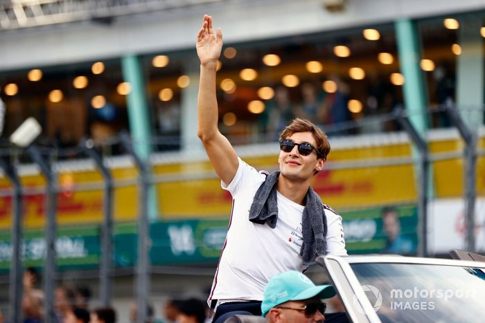 George Russell, desfile de conductores