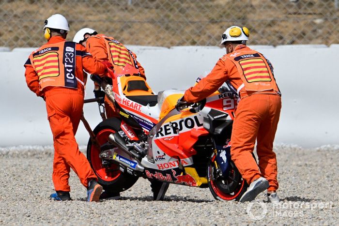 Marc Márquez, caída del Repsol Honda Team