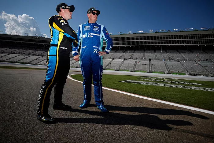 Michael McDowell, Spire Motorsports Chevrolet, Justin Haley, Spire Motorsports Chevrolet