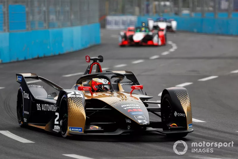 Jean-Eric Vergne, DS Techeetah, DS E-Tense FE21, Lucas Di Grassi, Audi Sport ABT Schaeffler, Audi e-tron FE07