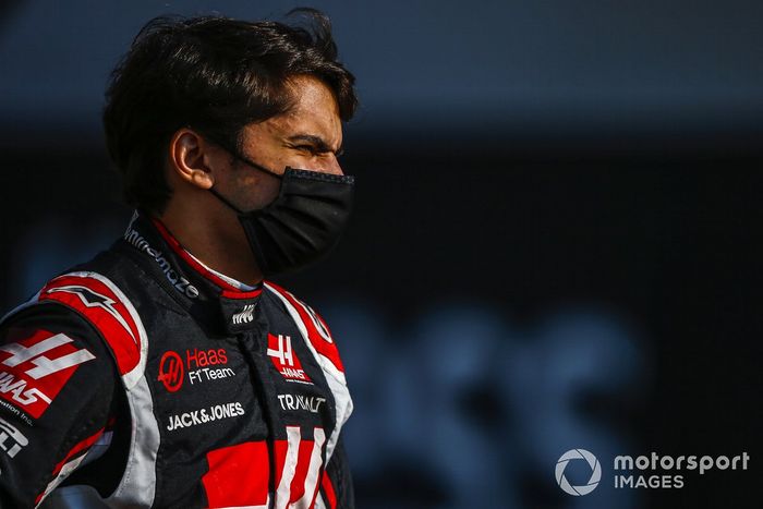 Pietro Fittipaldi, Haas F1 durante la foto de grupo de los pilotos al final de la temporada