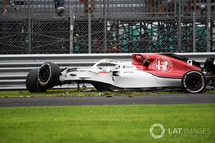El accidente de Marcus Ericsson, Sauber C37