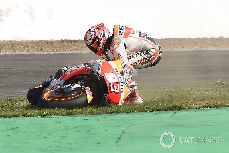 Marc Marquez, Repsol Honda Team crash