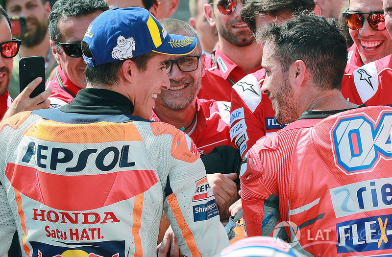 Marc Marquez, Repsol Honda Team, Andrea Dovizioso, Ducati Team